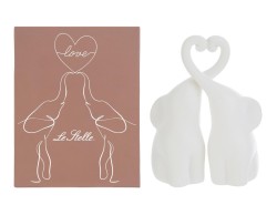 Bomboniera Matrimonio SET 2 ELEFANTINI IN PORCELLANA 35CM