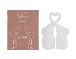 Bomboniera Matrimonio SET 2 ELEFANTINI IN PORCELLANA 27CM