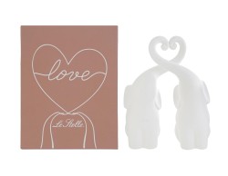 Bomboniera Matrimonio SET 2 ELEFANTINI IN PORCELLANA 16CM