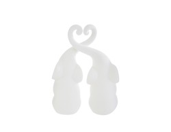 Bomboniera Matrimonio SET 2 ELEFANTINI IN PORCELLANA 16CM su Bomboniere Dolci Emozioni