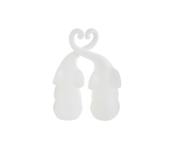 Bomboniera Matrimonio SET 2 ELEFANTINI IN PORCELLANA 16CM su Bomboniere Dolci Emozioni