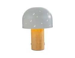 Bomboniera nascita e battesimo LAMPADA DOME STARS BIANCA USB/TOUCH 16xh.22CM