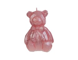 Bomboniera nascita e battesimo CANDELA ORSETTO ROSA