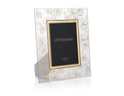 Portafoto Silver Foil Fiori Di Pesco dorato