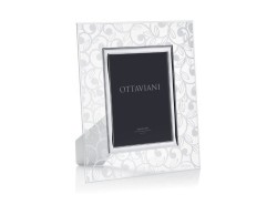 Portafoto Silver Foil Collezione Riccioli Argento