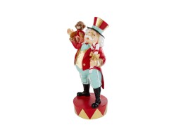 Statua Presentatore del Circo in resina con scimmia h.43 cm– Decorazione Natalizia Le Stelle su Bomboniere Dolci Emozioni