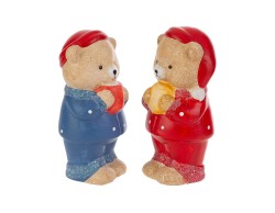 Orsetti natalizi in ceramica con pigiama assortiti in 2 modelli – Decorazione Natalizia Le Stelle su Bomboniere Dolci Emozioni