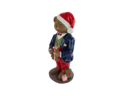 Orso di Natale grande in resina  con regalo – Decorazione Natalizia Le Stelle su Bomboniere Dolci Emozioni