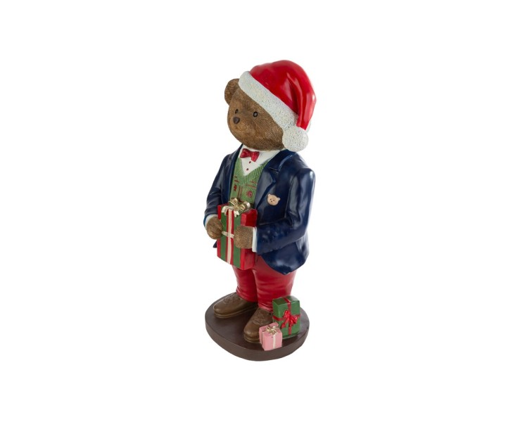Orso di Natale grande in resina  con regalo – Decorazione Natalizia Le Stelle su Bomboniere Dolci Emozioni