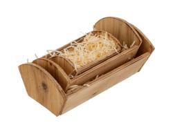 Set 3 culle natalizie in legno – Decorazione Natalizia Le Stelle su Bomboniere Dolci Emozioni