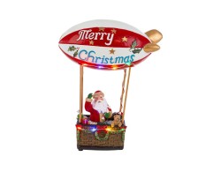 Babbo Natale in dirigibile con movimento e luci LED – Decorazione Natalizia Le Stelle su Bomboniere Dolci Emozioni