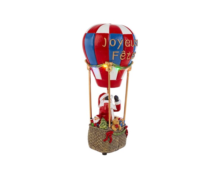 Babbo Natale in mongolfiera con movimento e luci LED – Decorazione Natalizia Le Stelle su Bomboniere Dolci Emozioni