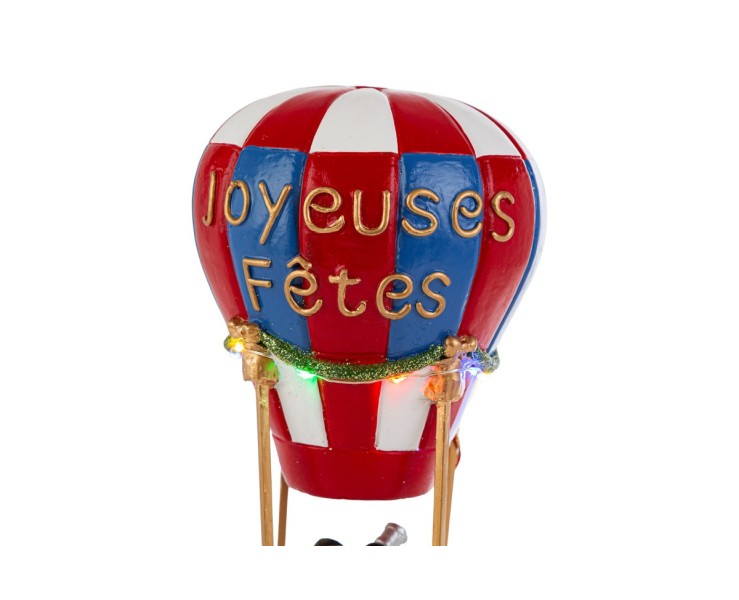 Babbo Natale in mongolfiera con movimento e luci LED – Decorazione Natalizia Le Stelle su Bomboniere Dolci Emozioni