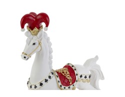 Cavalluccio a dondolo Joker Poker in resina h. 39 cm – Decorazione Natalizia Le Stelle su Bomboniere Dolci Emozioni