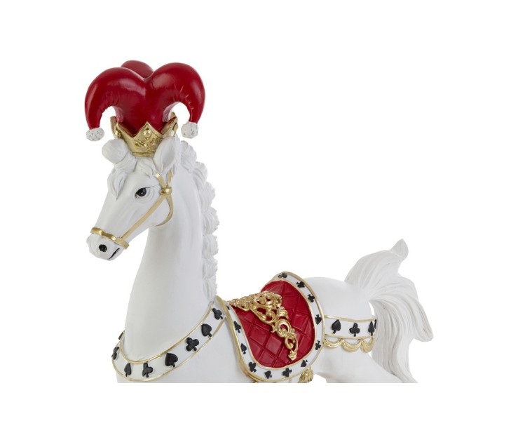 Cavalluccio a dondolo Joker Poker in resina h. 39 cm – Decorazione Natalizia Le Stelle su Bomboniere Dolci Emozioni