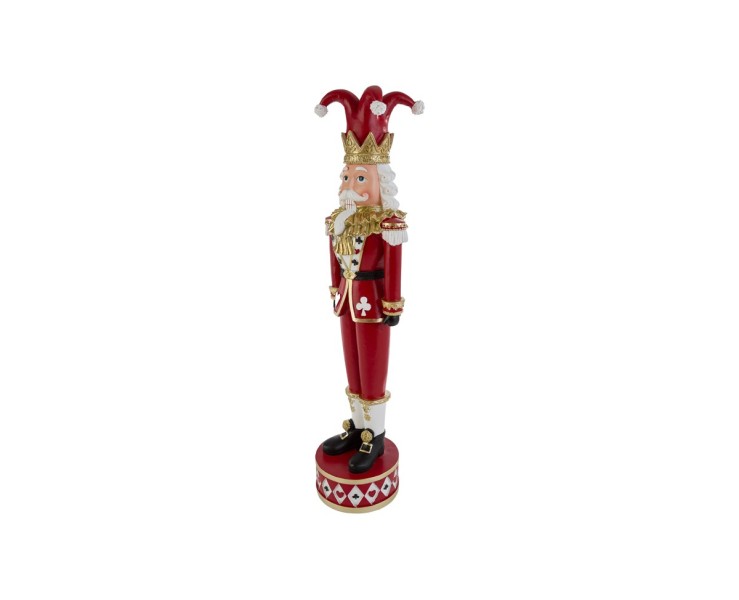 Soldatino Schiaccianoci Joker Poker natalizio in resina h. 54 cm – Decorazione Natalizia Le Stelle su Bomboniere Dolci Emozioni