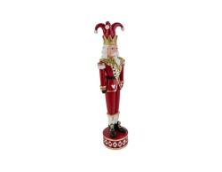 Soldatino Schiaccianoci Joker Poker natalizio in resina h. 54 cm – Decorazione Natalizia Le Stelle su Bomboniere Dolci Emozioni