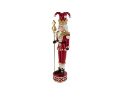 Soldatino Schiaccianoci Joker Poker natalizio in resina h. 42 cm – Decorazione Natalizia Le Stelle su Bomboniere Dolci Emozioni