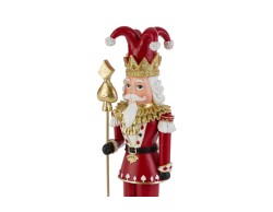 Soldatino Schiaccianoci Joker Poker natalizio in resina h. 42 cm – Decorazione Natalizia Le Stelle su Bomboniere Dolci Emozioni