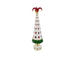 Albero di Natale Joker Poker in resina h. 42,5 cm – Decorazione Natalizia Le Stelle su Bomboniere Dolci Emozioni