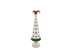 Albero di Natale Joker Poker in resina h. 33 cm – Decorazione Natalizia Le Stelle su Bomboniere Dolci Emozioni
