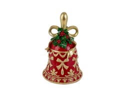 Campana natalizia in resina rossa  – Decorazione Natalizia Le Stelle su Bomboniere Dolci Emozioni