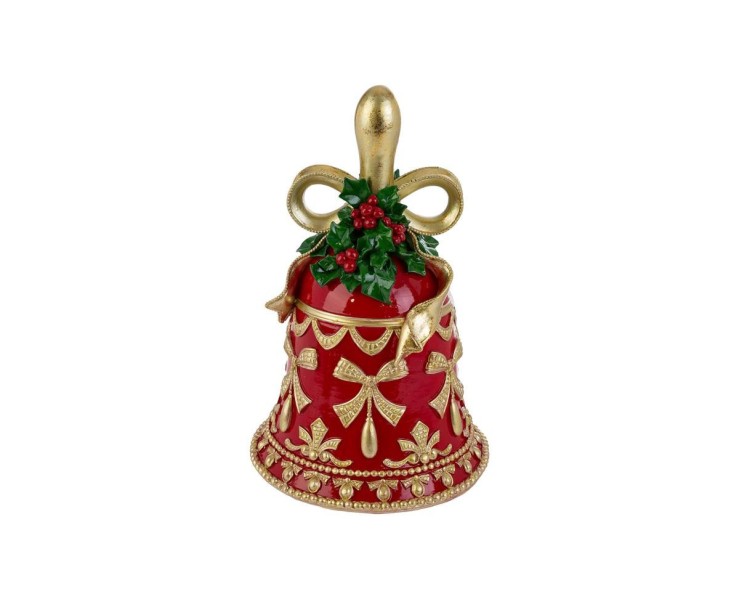 Campana natalizia in resina rossa  – Decorazione Natalizia Le Stelle su Bomboniere Dolci Emozioni