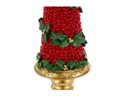 Albero di Natale barocco in resina rossa e oro h. 48 cm  – Decorazione Natalizia Le Stelle su Bomboniere Dolci Emozioni