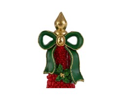 Albero di Natale barocco in resina rossa e oro h. 48 cm  – Decorazione Natalizia Le Stelle su Bomboniere Dolci Emozioni