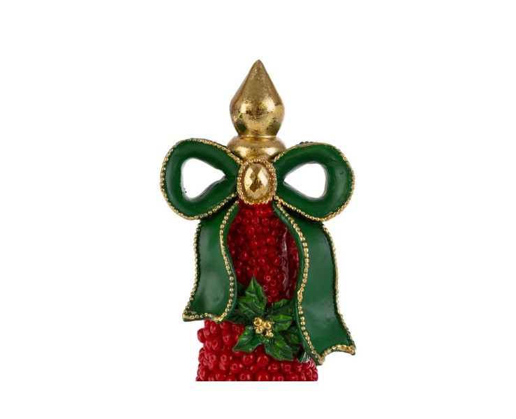 Albero di Natale barocco in resina rossa e oro h. 48 cm  – Decorazione Natalizia Le Stelle su Bomboniere Dolci Emozioni