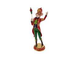 Topolino natalizio grande in resina con vestito rosso e oro h. 43,5 cm – Decorazione Natalizia Le Stelle su Bomboniere Dolci Emozioni