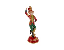 Topolino natalizio in resina con giacca barocca rossa e oro h. 30 cm – Decorazione Natalizia Le Stelle su Bomboniere Dolci Emozioni