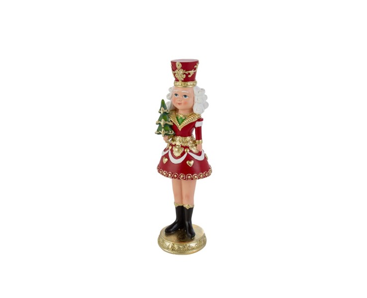 Mamma Natale barocca in resina rossa e oro h. 29 cm – Decorazione Natalizia Le Stelle su Bomboniere Dolci Emozioni