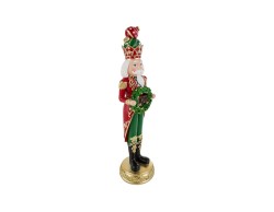 Soldatino Schiaccianoci barocco grande in resina rossa e oro h. 63 cm – Decorazione Natalizia Le Stelle su Bomboniere Dolci Emozioni