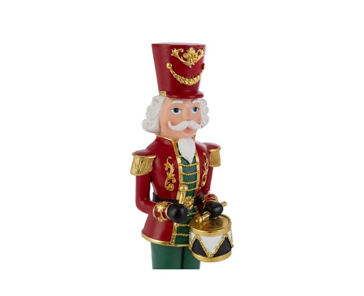 Soldatino Schiaccianoci barocco in resina rossa e oro h. 41,5 cm – Decorazione Natalizia Le Stelle su Bomboniere Dolci Emozioni
