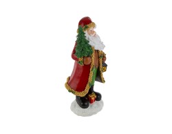 Babbo Natale in resina rossa e oro h. 36,5 cm – Decorazione Natalizia Le Stelle su Bomboniere Dolci Emozioni