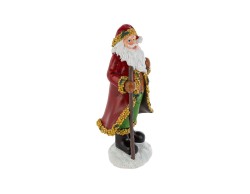 Babbo Natale barocco in resina rossa e oro h. 26,5 cm – Decorazione Natalizia Le Stelle su Bomboniere Dolci Emozioni