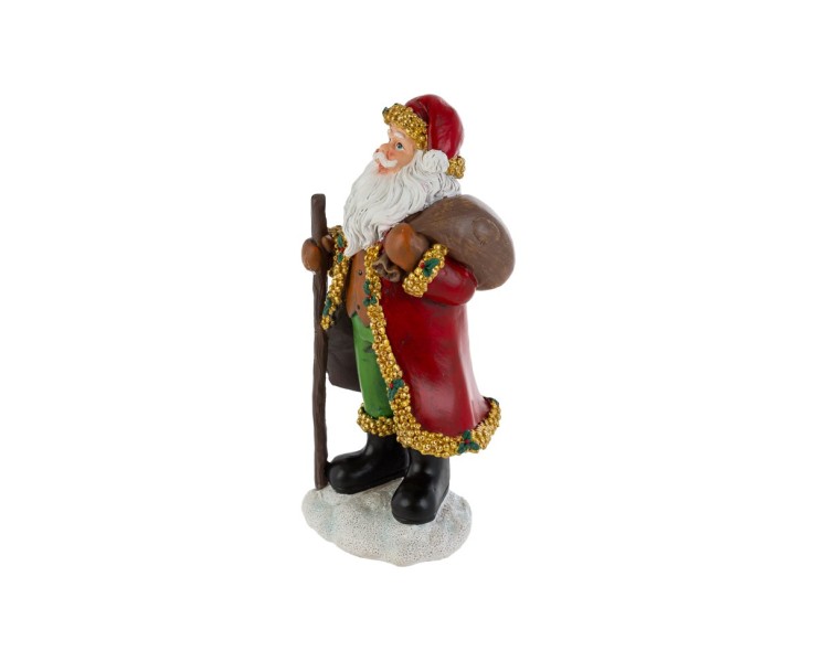 Babbo Natale barocco in resina rossa e oro h. 26,5 cm – Decorazione Natalizia Le Stelle su Bomboniere Dolci Emozioni