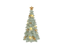 Albero di Natale barocco in resina con luci a LED h. 35 cm – Decorazione Natalizia Le Stelle su Bomboniere Dolci Emozioni