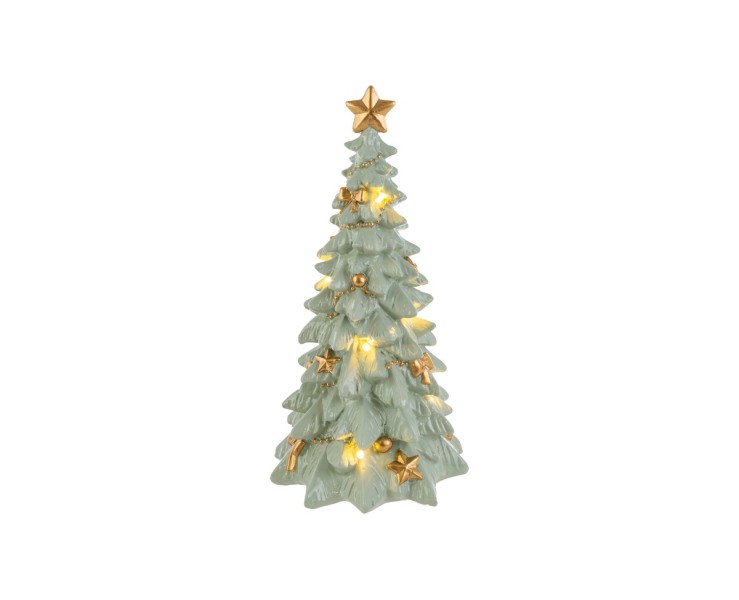 Albero di Natale barocco in resina con luci a LED h. 35 cm – Decorazione Natalizia Le Stelle su Bomboniere Dolci Emozioni
