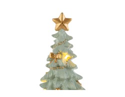 Albero di Natale barocco in resina con luci a LED h. 35 cm – Decorazione Natalizia Le Stelle su Bomboniere Dolci Emozioni