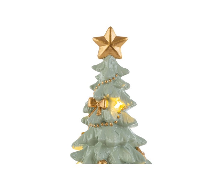 Albero di Natale barocco in resina con luci a LED h. 35 cm – Decorazione Natalizia Le Stelle su Bomboniere Dolci Emozioni