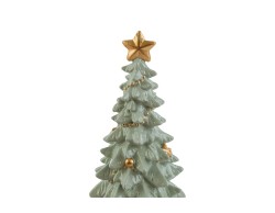 Albero di Natale barocco in resina verde e oro h. 15 cm – Decorazione Natalizia Le Stelle su Bomboniere Dolci Emozioni