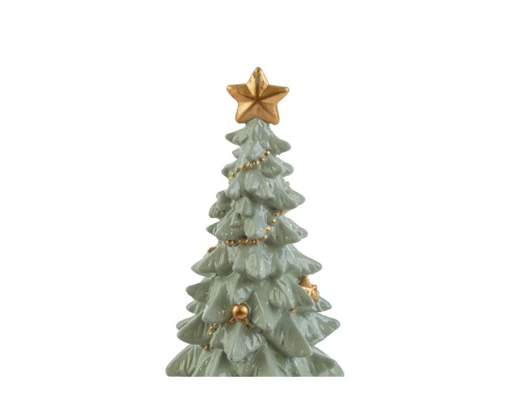 Albero di Natale barocco in resina verde e oro h. 15 cm – Decorazione Natalizia Le Stelle su Bomboniere Dolci Emozioni