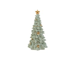Albero di Natale barocco in resina verde e oro h. 15 cm – Decorazione Natalizia Le Stelle su Bomboniere Dolci Emozioni