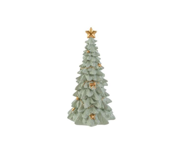 Albero di Natale barocco in resina verde e oro h. 15 cm – Decorazione Natalizia Le Stelle su Bomboniere Dolci Emozioni