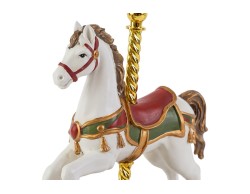 Carillon natalizio carosello con cavalluccio in resina 12x11x17 – Decorazione Natalizia Le Stelle su Bomboniere Dolci Emozioni