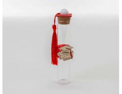 Bomboniera fiala vetro laurea