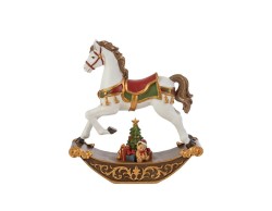 Cavallo a dondolo in resina piccolo 13,5x3,5x14– Decorazione Natalizia Le Stelle su Bomboniere Dolci Emozioni