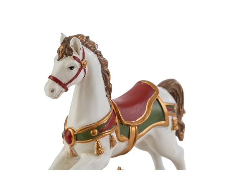 Cavallo a dondolo in resina piccolo 13,5x3,5x14– Decorazione Natalizia Le Stelle su Bomboniere Dolci Emozioni